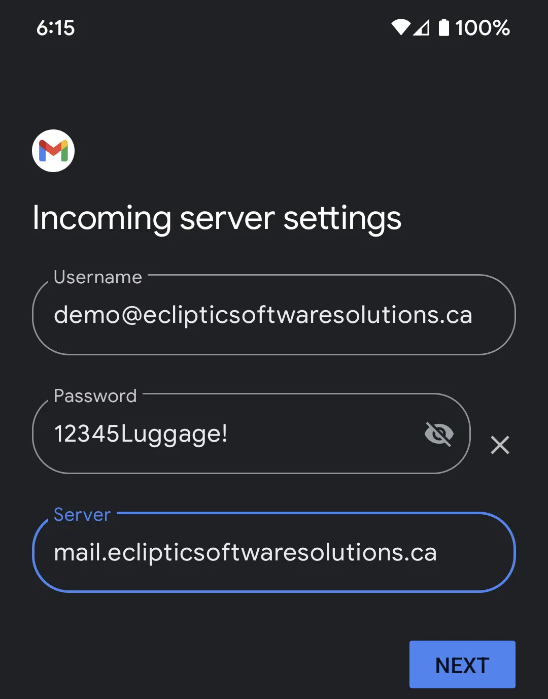 Incoming Server