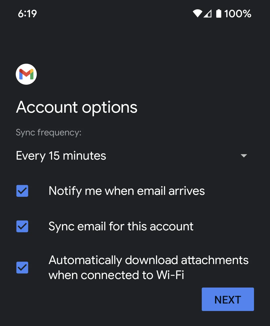 Account Options